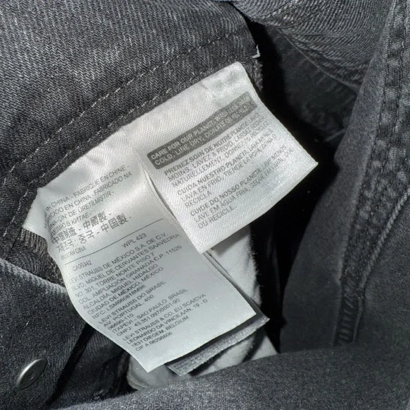 Levi’s Black Denim Overalls - Picture 5 of 6